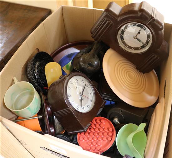 A collection of Phenolic and Bakelite items